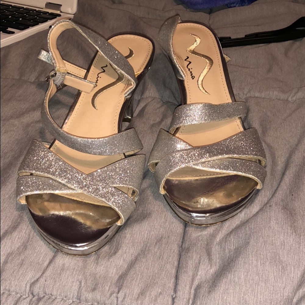 Silver heels